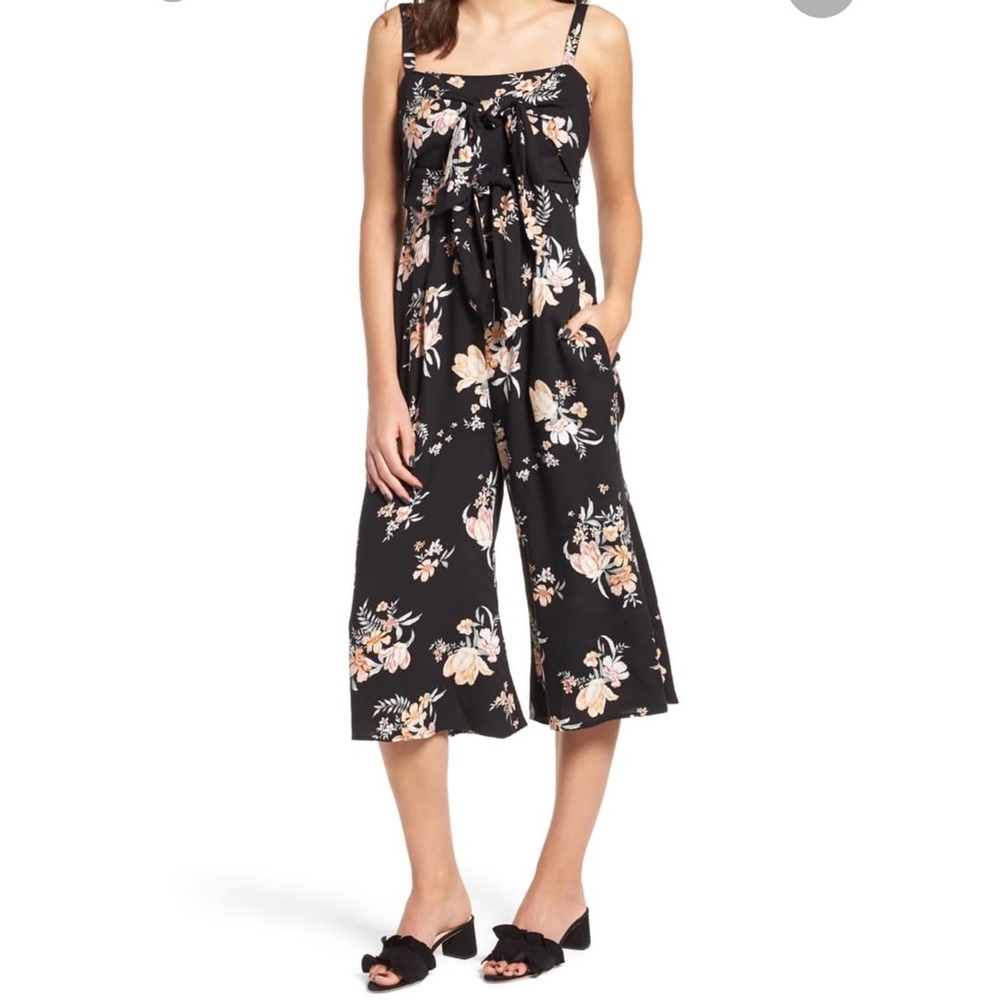 Somedays Lovin Hypnotic Blooms Crop Jumpsuit